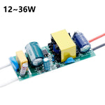 transformateurs led 12w 18w 25w 36w 90v 265v vert jaune bleu noir imprimés circuits