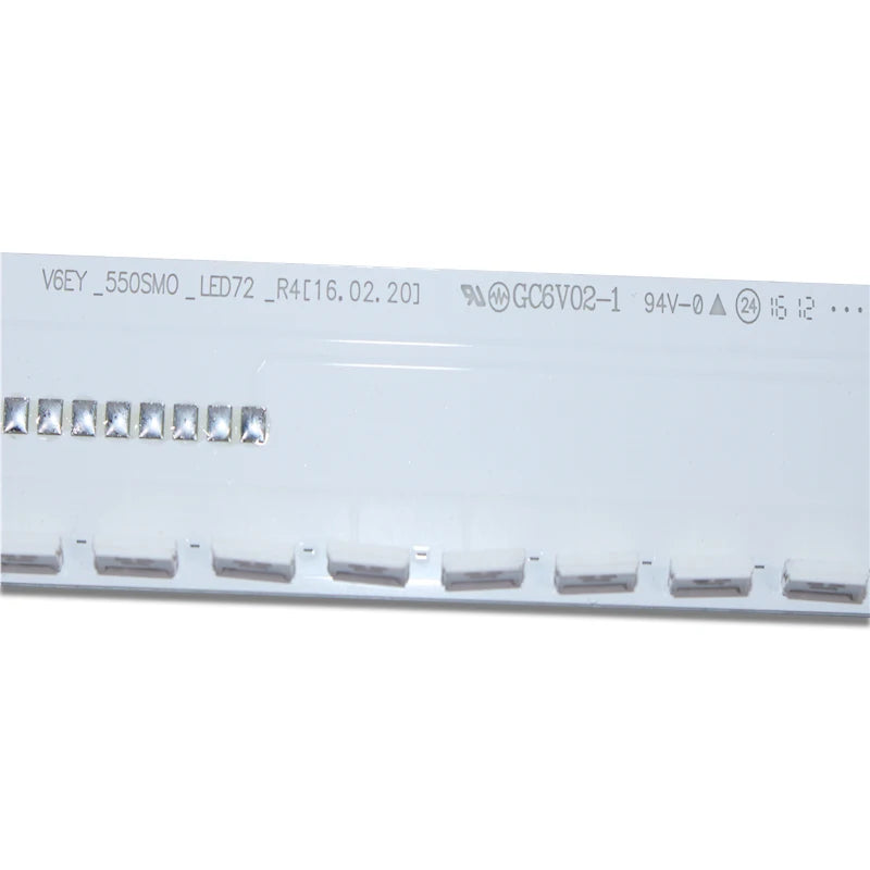 ruban led blanc 72 diodes 674 mm clips modernes téléviseur