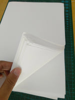 toile jet d'encre polyester taille A4 blanc texture moderne imperméable single side printable 240g