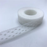 ruban dentelle brodée polyester organza largeur 15mm yards couleurs multiples motifs carrés légèrement transparent