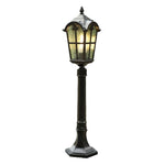 lampe sol extérieure led noire transparente motifs géométriques classique ip65 e27 110240v aluminium 2ans