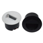 lampe sol moderne led noir blanc rayures horizontales ip55 aluminium 1w 5w