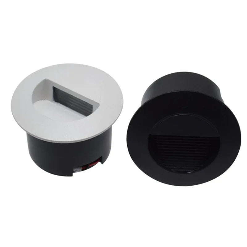 lampe sol moderne led noir blanc rayures horizontales ip55 aluminium 1w 5w
