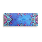 serviette yoga bleu mandala anti dérapante 183cm 63cm ethnique moderne multifonctionnelle fitness