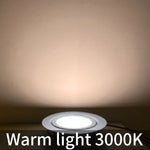 Spot LED ultra fin argenté moderne adhésif 55mm 12V 170mm câble