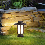 lampe sol marron foncé classique ip65 led base e27 matériau aluminium oeilletextérieur autonomeparquetintérieur