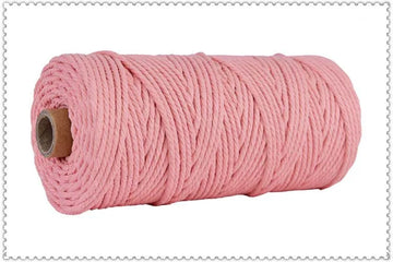 corde macramé coton torsadé mm décoration artisanale rustique fait main textile maison