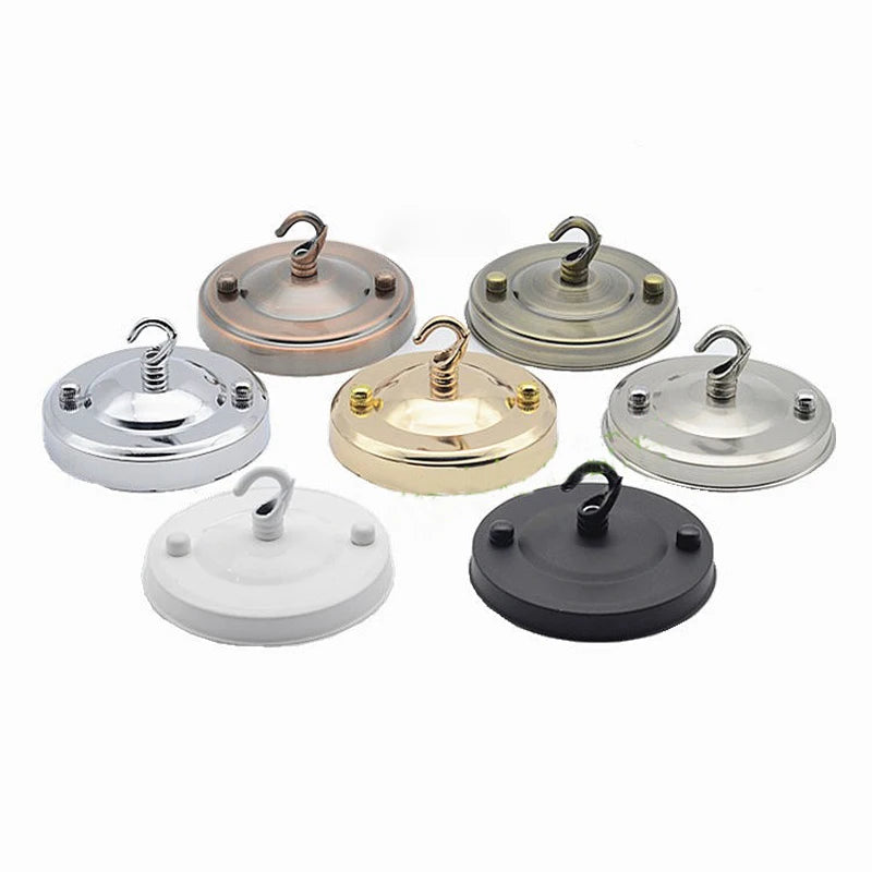 support suspension moderne anneau blanc noir cuivre doré argenté rond lisse