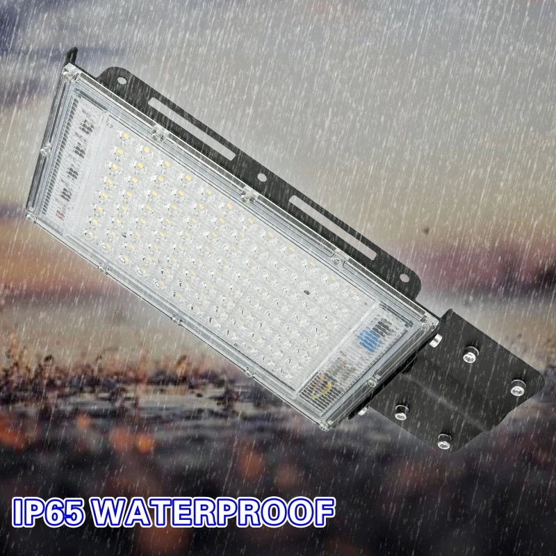 projecteur rue led ip65 noir moderne 220v 100w flux lumineux vis fixation aluminium contemporain