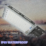 projecteur rue led ip65 noir moderne 220v 100w flux lumineux vis fixation aluminium contemporain