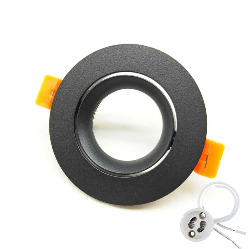 Downlight spot led blanc moderne base aluminium facile clips métalliques opaques 86mm 40mm