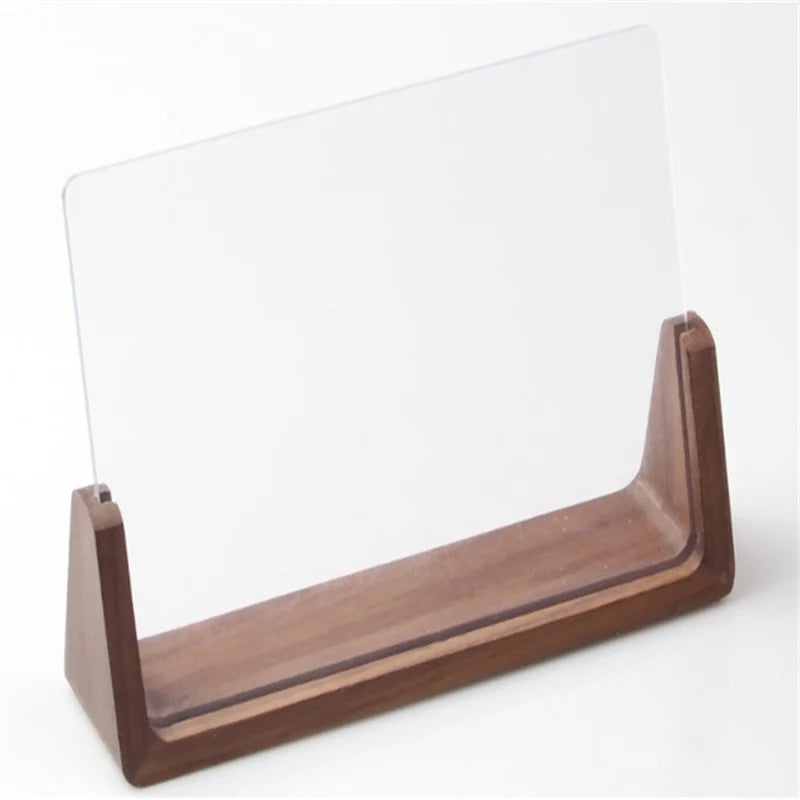 cadre moderne transparent bois clair rectangle 10x15cm 13x18cm 15x20cm 20x25cm A4 21x30cm walnut beech