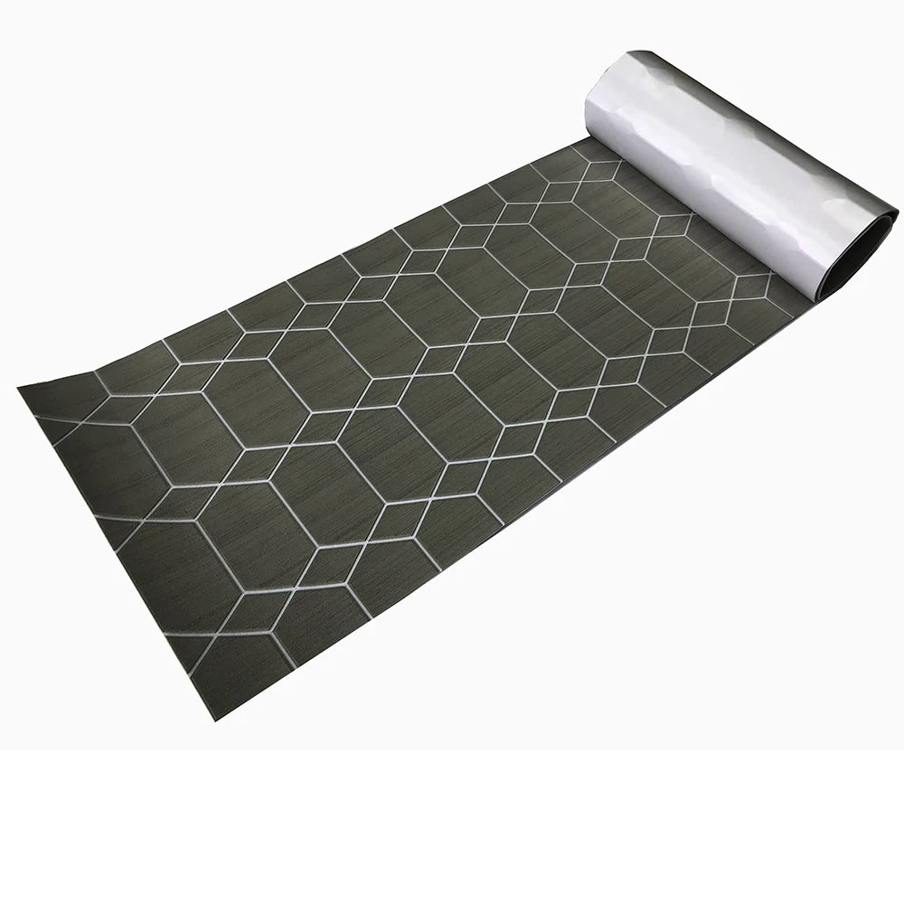 revêtement mural plaque hexagonale motif blanc gris moderne autoadhésif dark gray white