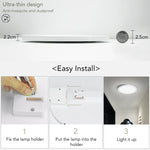 plaque lumière led blanc moderne minimaliste 24w 18w 13w 9w