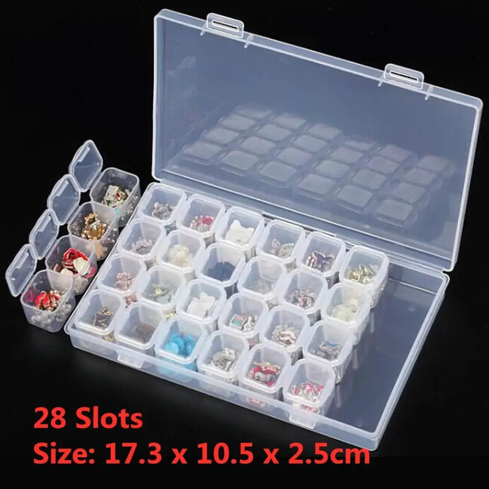 boîte rangement bijoux transparente clips moderne petite boîte précieuses organisation pratique rose violet