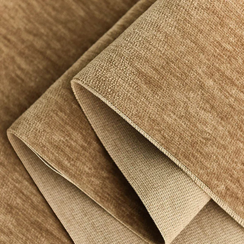 tissu chenille polyester résistant uni moderne bleu marron navy beige opacité 150cm abrasi