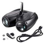 projecteur laser noir moderne clips câble alimentation éclairage scène divertissement autocontrôle son effets