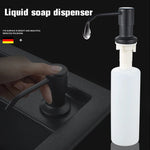 distributeur savon liquide noir mat acier inoxydable main moderne kitchen sink 250ml abs