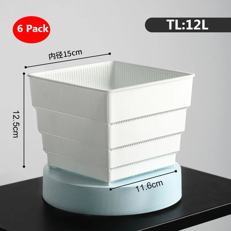 pot fleur plastique blanc succulente cactus jardinage moderne bac racine aéré