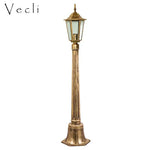 lampe rue or noir classique ip55 led 85265v éclairage public aluminium brillant vintageextérieur