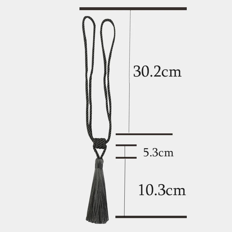 corde rideaux pompon moderne élégant blanc doré argenté polyester facile utiliser decoration chambre