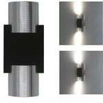 applique murale led moderne noire fixée mur vis câbles chambre coucher salon