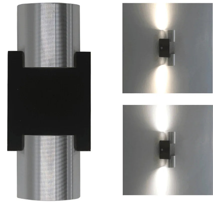 applique murale led moderne noire fixée mur vis câbles chambre coucher salon