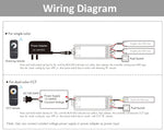 contrôleur led zigbee 2ch noir moderne adhésif télécommande récepteur wz1 led strip