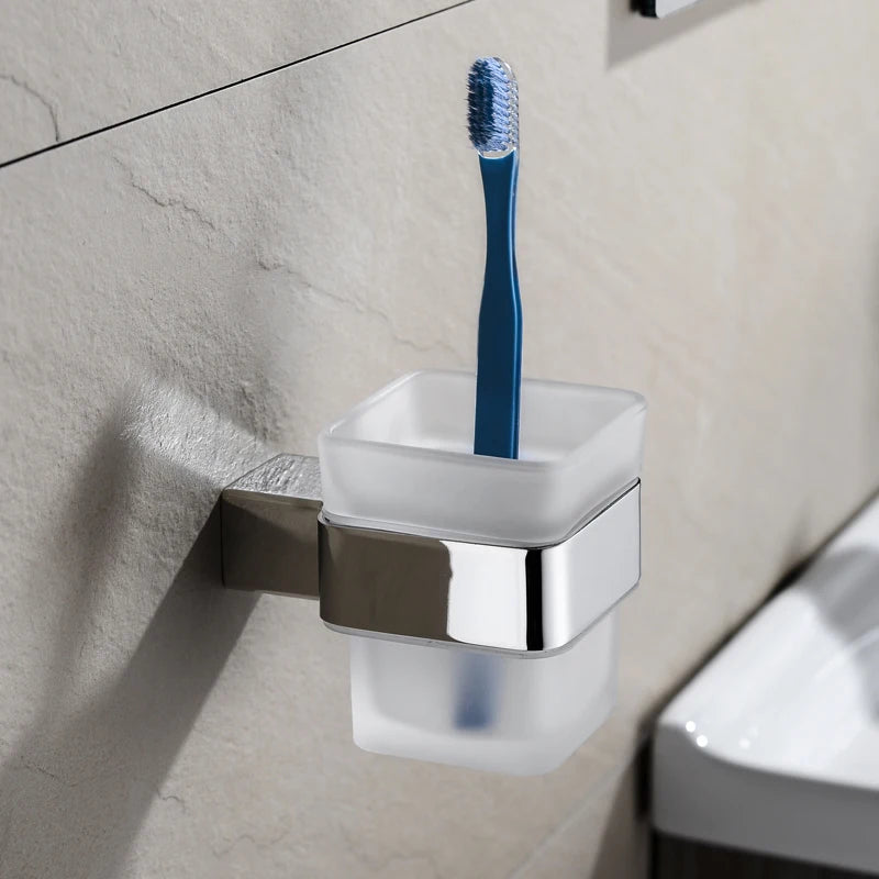 ensemble accessoires salle bain chrome moderne étagère murale porte serviettes porte savon porte rouleau