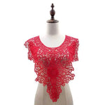 écharpe dentelle fine motifs floraux blanc noir beige rouge classique élégante polyester écologique