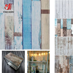 Détail du grain de bois du sticker mural vinyle