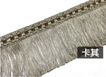 ruban franges or violet gris bleu beige classique élégant polyester ecologique decrolement tissu finement
