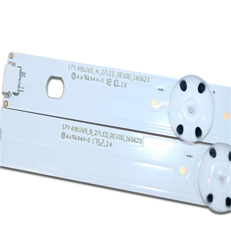 barre éclairage led industrielle blanc points noirs clips 990mm 9led bande
