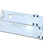 barre éclairage led industrielle blanc points noirs clips 990mm 9led bande