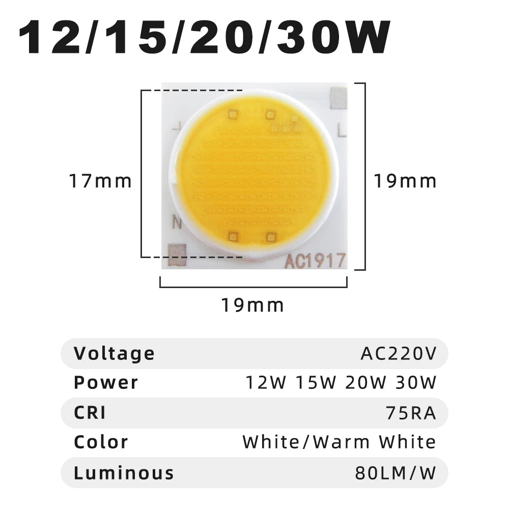 lot 10 puces led cob carrées projecteur downlight surface blanc chaud moderne intérieur