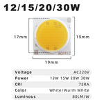 lot 10 puces led cob carrées projecteur downlight surface blanc chaud moderne intérieur