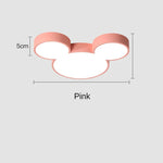 plafonnier led moderne tête mickey bleu vert rose blanc opacité designintérieur cuisine télécommande