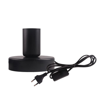 lampe table moderne noire interrupteur bouton compatible EU US led chambre coucher