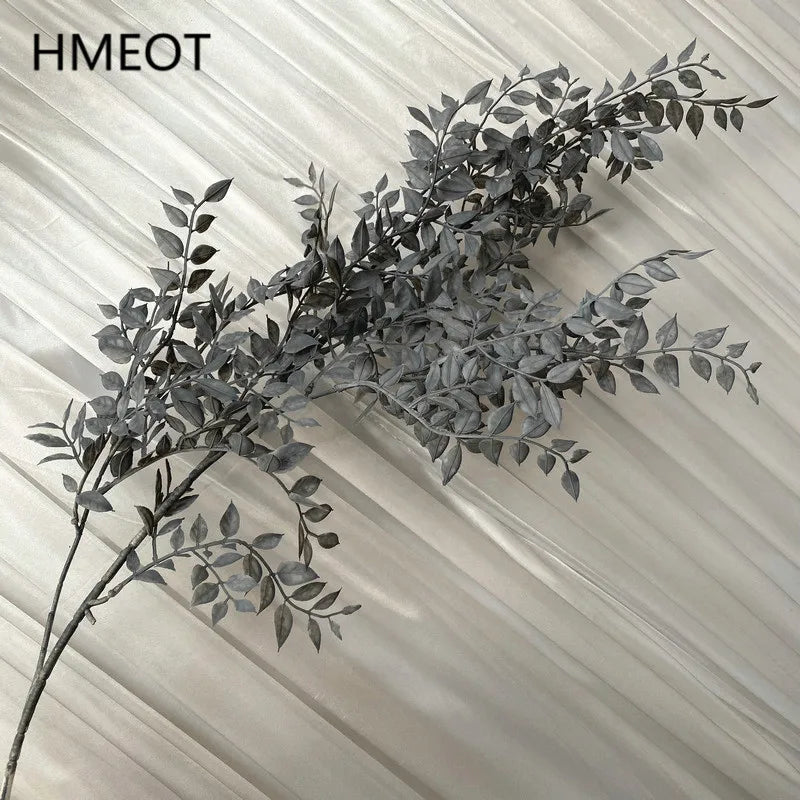 décoration extérieure maison branche artificielle or gris feuilles naturel minimaliste 100cm événement mariage