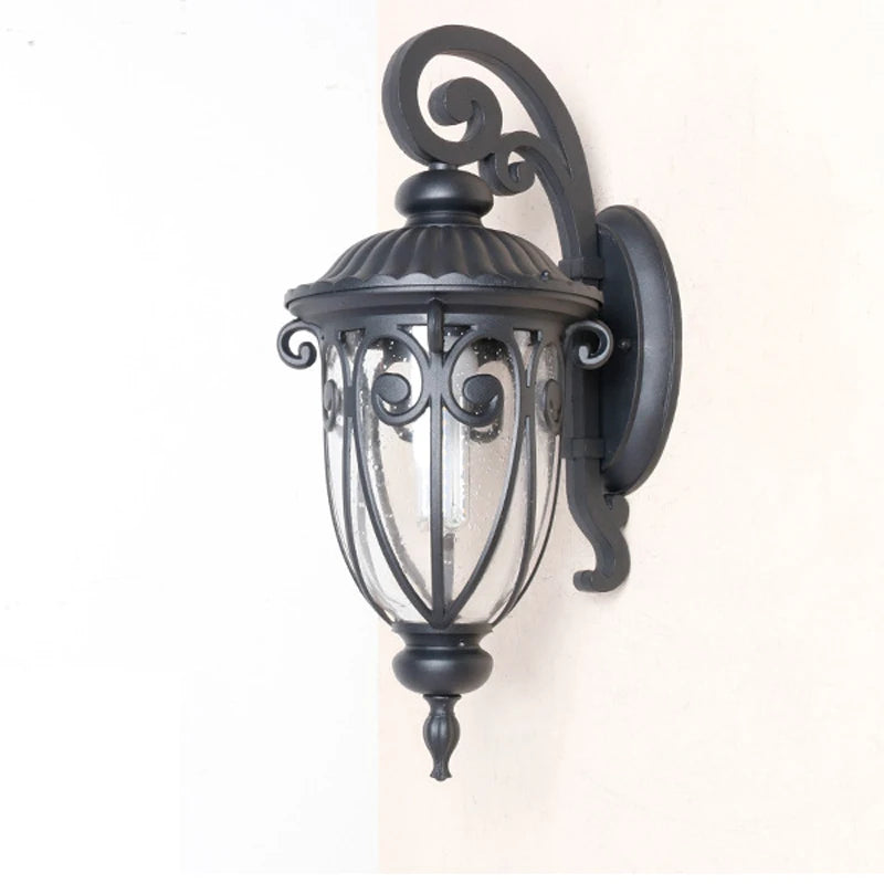 lampe murale classique ornements floraux verre translucide vintage éclairage chambre salle bains entrée étude