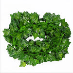 guirlande artificielle feuilles vertes naturelle decoration exterieure mariage prenuptiale exposition accrochable rotin