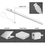 barre led aluminium 50cm sensor mouvement éclairage intérieur blanc moderne adhésif fixe chambre cuisine