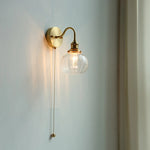lampe murale moderne or transparent interrupteur cordon certification ul ccc cqc vde fcc cem