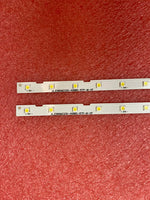 ruban led blanc adhésif moderne points lumineux jaunes espacés connecteur aluminium blanc fixations inclusées