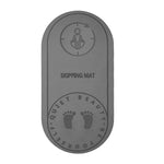 tapis saut yoga gris rose antidérapant gravure sportif fitness exercices nhà tập luyện
