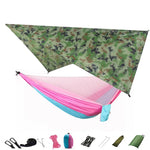 hamac camping moustiquaire auvent portable randonnée voyage survie extérieur vert
