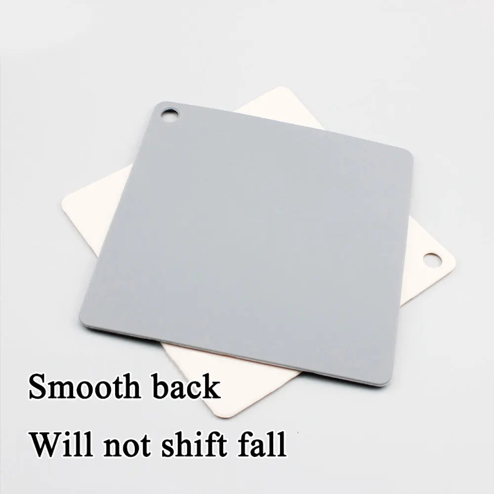 tapis isolation silicone gris rose moderne 18cm 18cm respectueux environnement