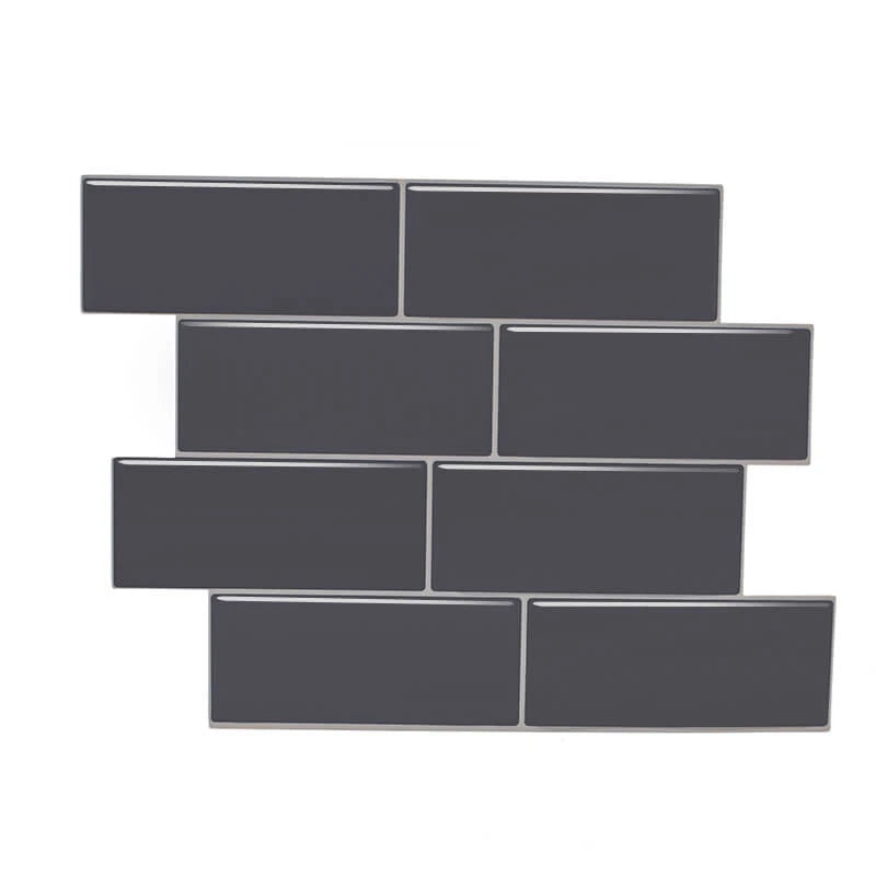 carreaux muraux 3d rouges adhésifs modernes lot pièces brillants décoration intérieure