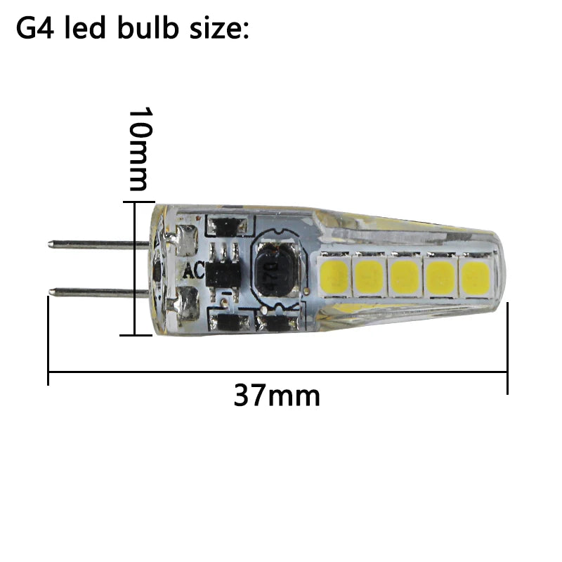 ampoule led g4 transparente jaune carrés lumineux moderne haute luminosité blanc chaud
