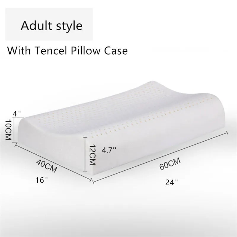 oreiller cervical ergonomique latex naturel mousse mémoire forme contemporain
